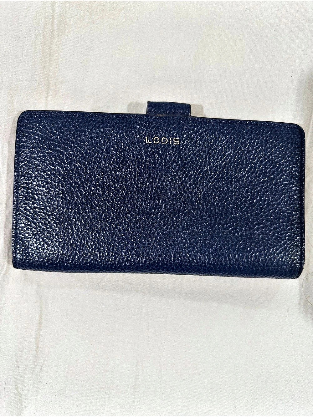 Lodis Leather Wallet in Blue